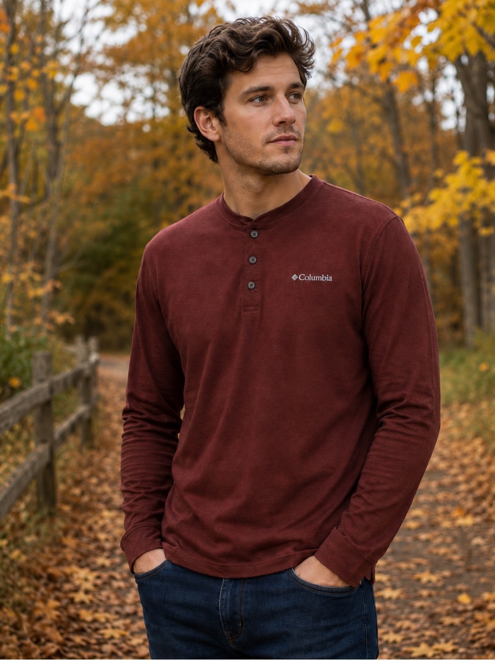 NWT Men’s Columbia sportswear long sleeve Omni-wick burgundy T-shirt 2X tall